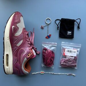 Patta x Air Max 1 ‘Rush Maroon’ Sneakers